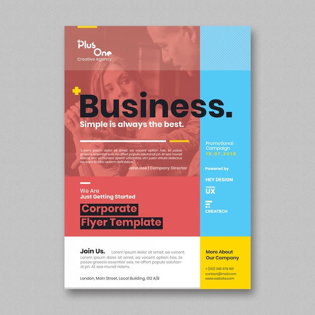 Corporate flyer template