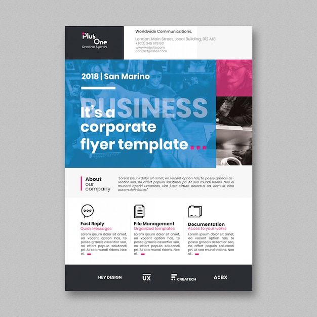 Corporate flyer template