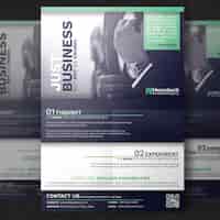 Free PSD corporate flyer template