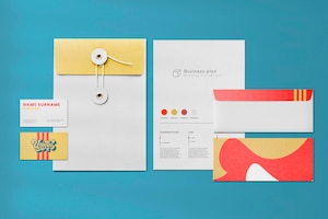 Corporate identity mockup psd set for business enterprise