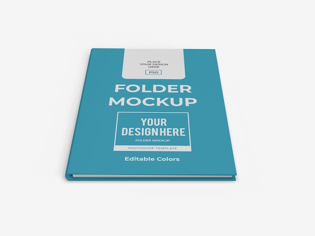 Corporate paper folder mockup template