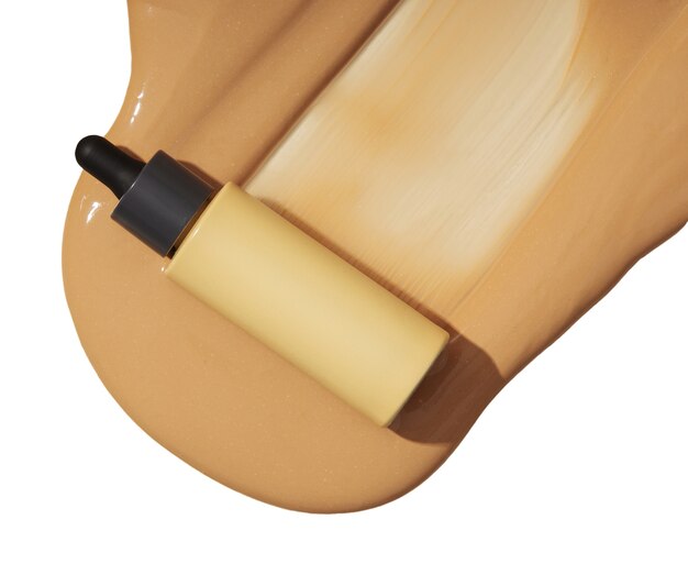 Cosmetic bottle container isolated