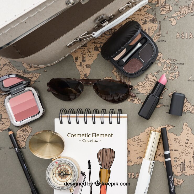 मुफ़्त PSD cosmetic elements collection