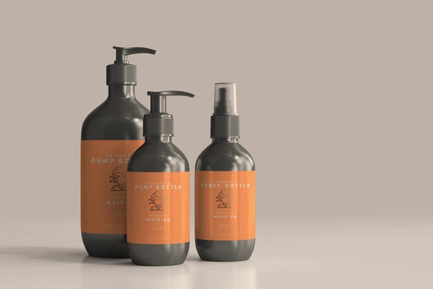 Download Black Cosmetic Bottle Psd 400 High Quality Free Psd Templates For Download