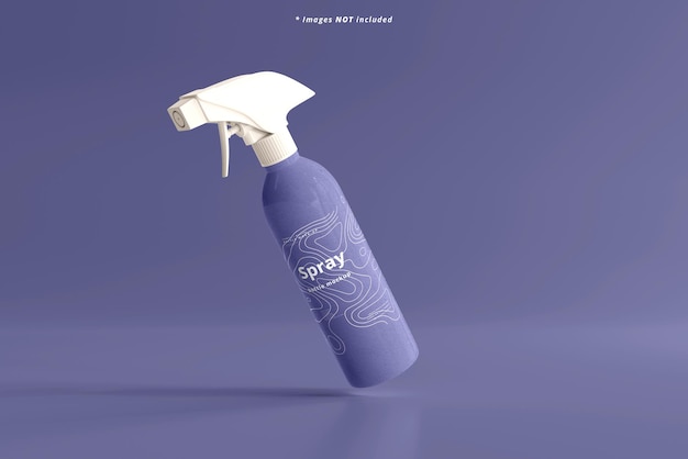 Cosmetic spray bottle mockup Free Psd