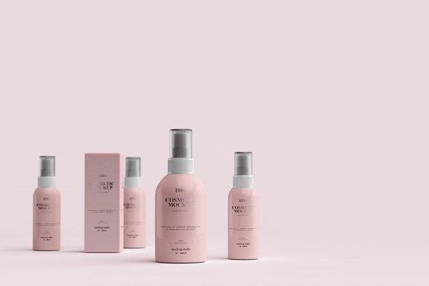 Download Premium Psd Cosmetic Spray Bottle Mockups Yellowimages Mockups