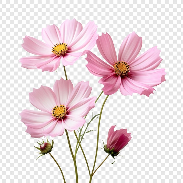 Cosmos flower isolated on transparent background