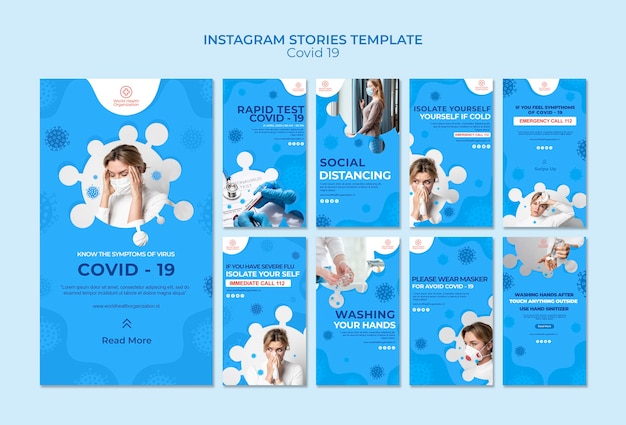 Covid-19 instagram stories collection