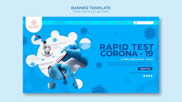 Covid-19 landing page template