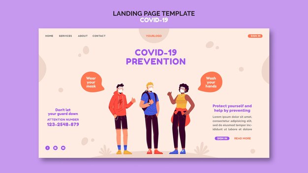 Covid 19 landing page