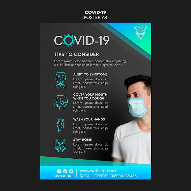 Covid-19ポスターテンプレートを検討するためのヒント