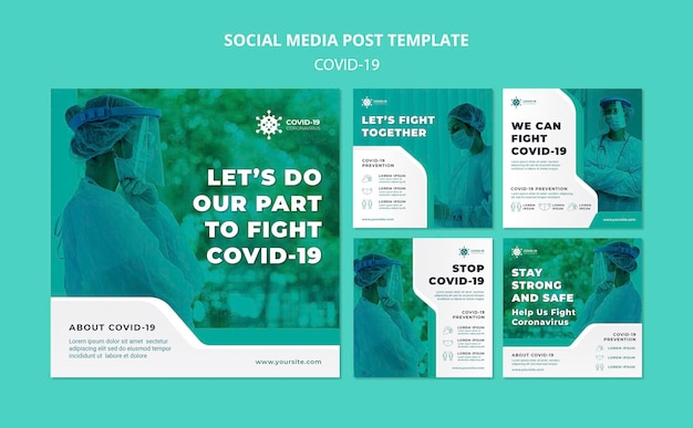 Covid19 social media post template