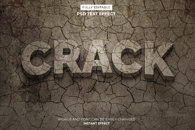 Crack Text Effect