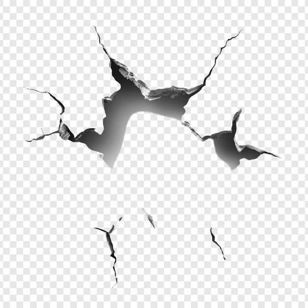 Cracked Surface A Dramatic Representation of Fracture and Destruction