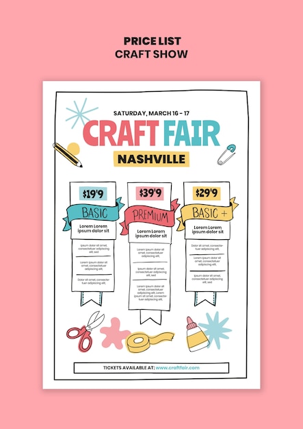 Craft show template design