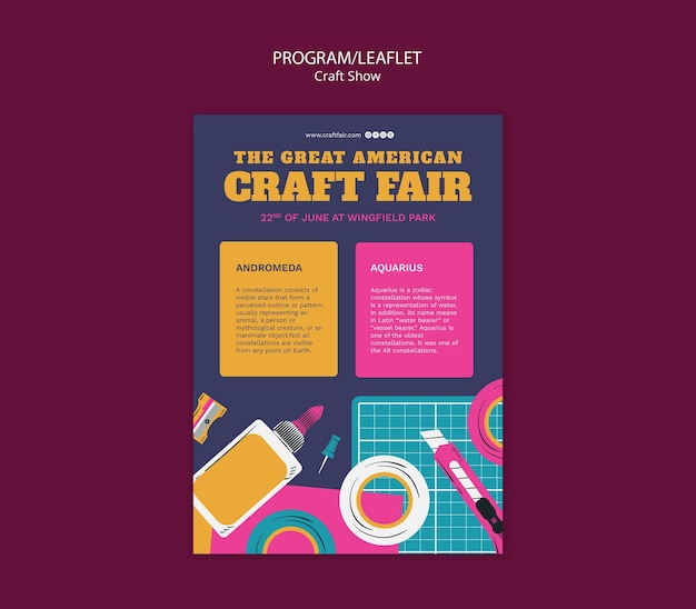 Craft show template design