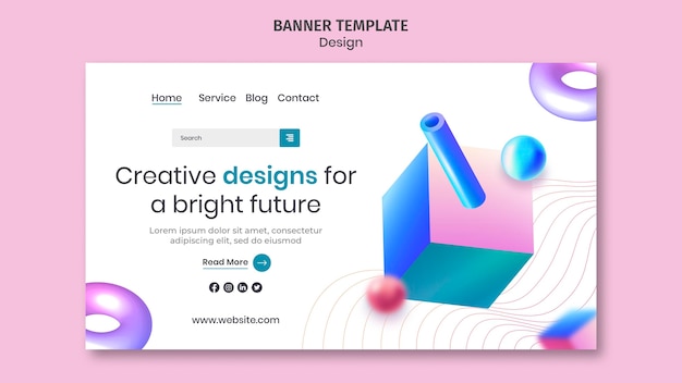 Creative 3d designs landing page