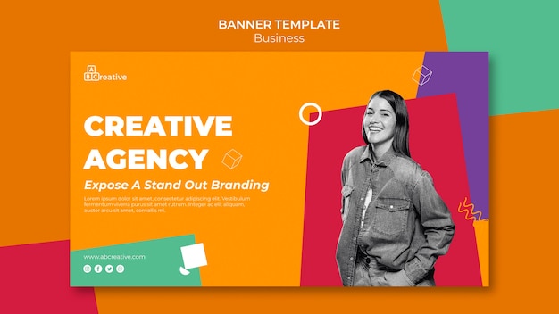 Creative agency banner template