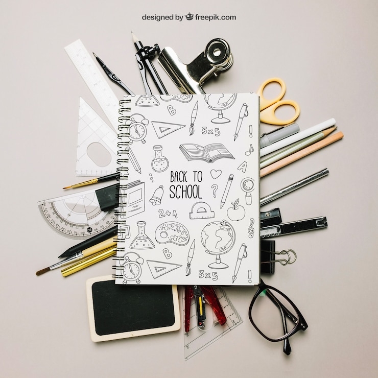 Free PSD creative back to school template