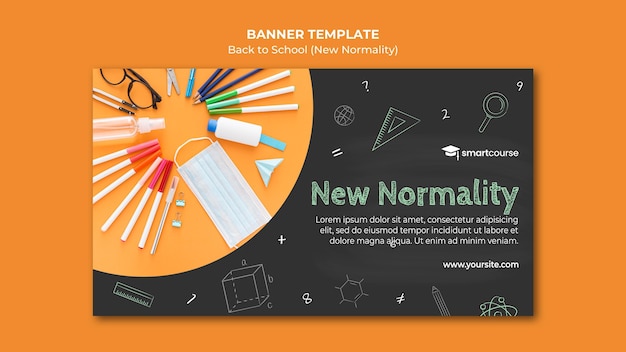 無料PSD クリエイティブな学校バナーテンプレートに戻る
