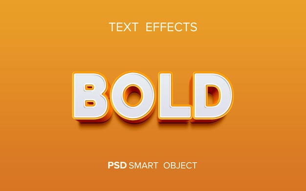 Creative bold text effect