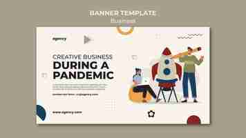 Free PSD creative business banner template