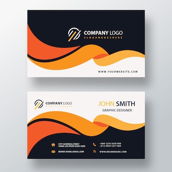 Business Card Template With Logo from img.freepik.com