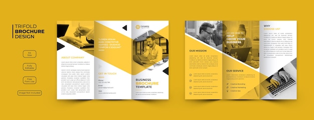 creative business trifold brochure template