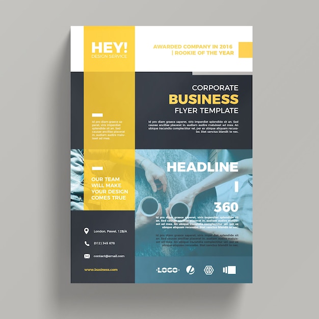 Free PSD creative corporate business flyer template