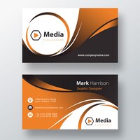 Creative doublesided business card template