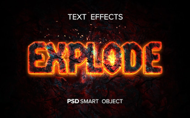 Creative fire text effect