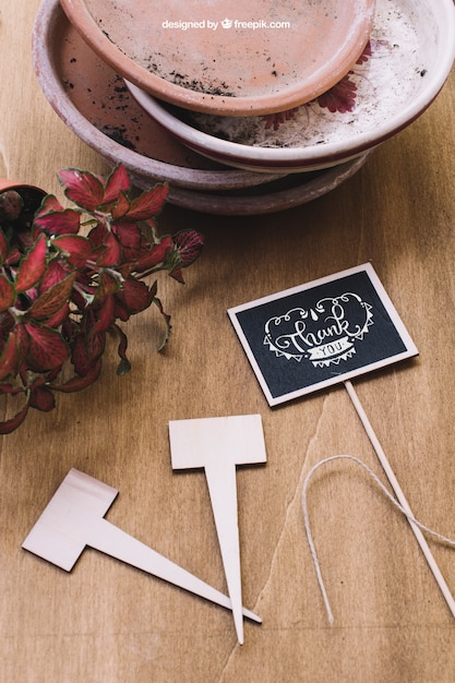 Creative Gardening Mockup Free to Download