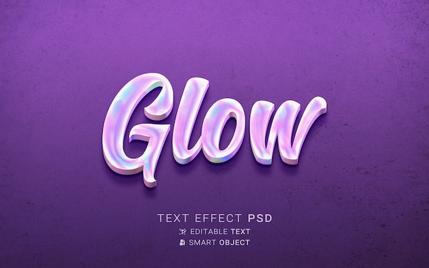 Creative holography text effect