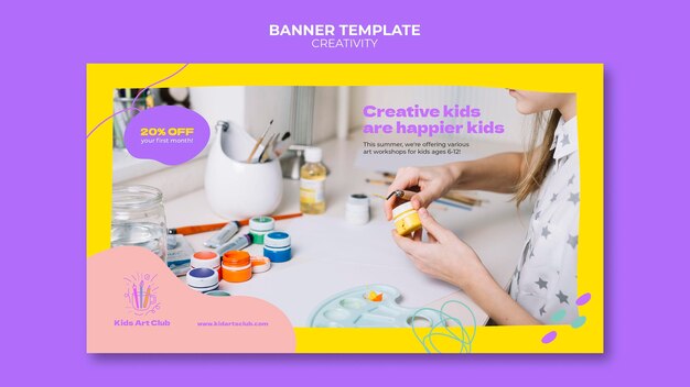 creative kids banner template