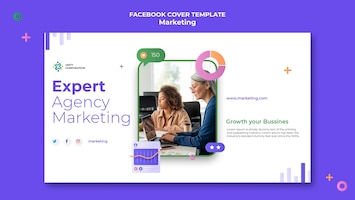 Creative marketing concept facebook cover