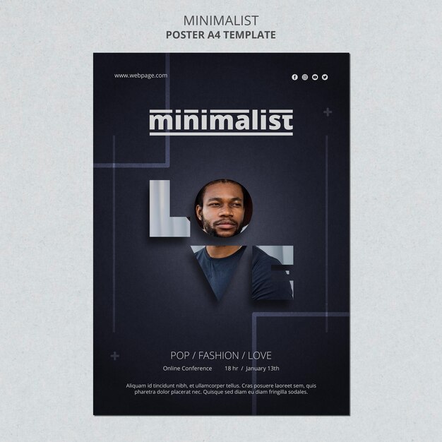 creative minimalist flyer template