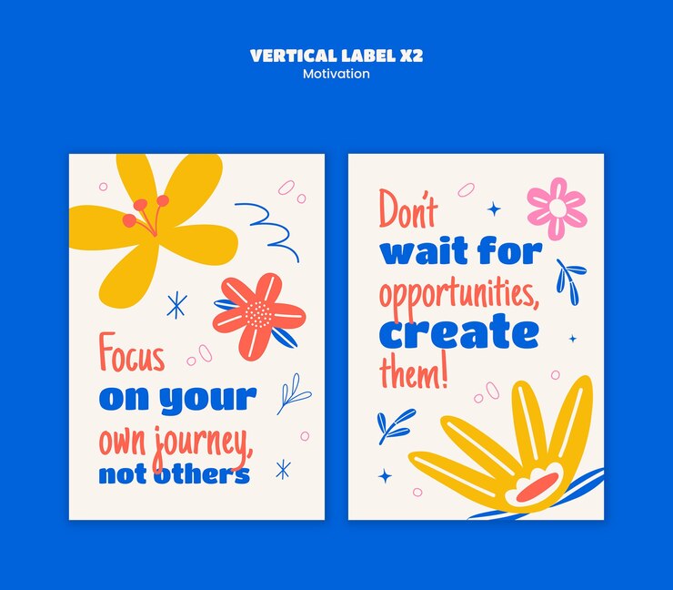 Free PSD creative motivational quotes template