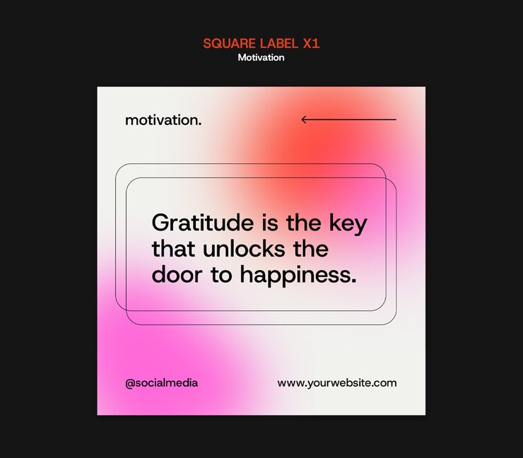 Free PSD creative motivational quotes template