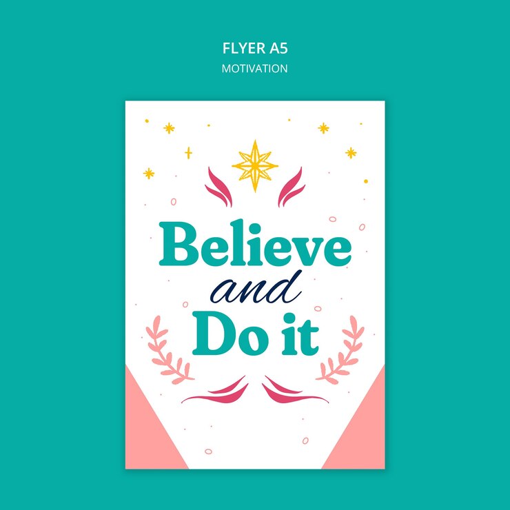 Free PSD creative motivational quotes template
