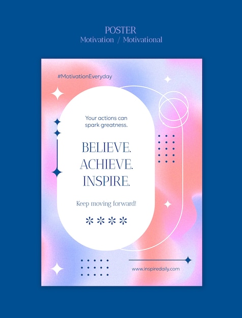 Creative motivational quotes template