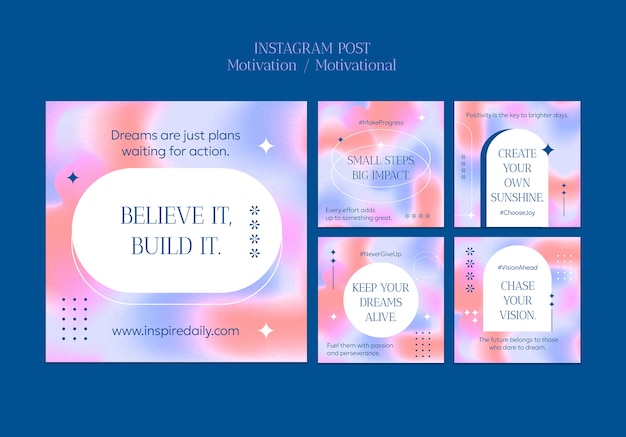 Creative motivational quotes template