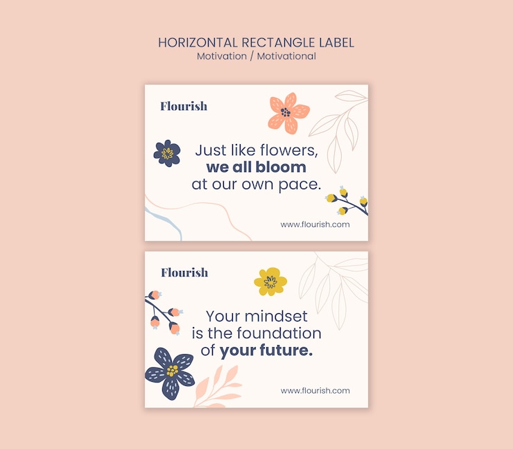 Free PSD creative motivational quotes template