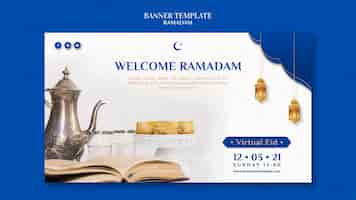 Free PSD creative ramadan banner template