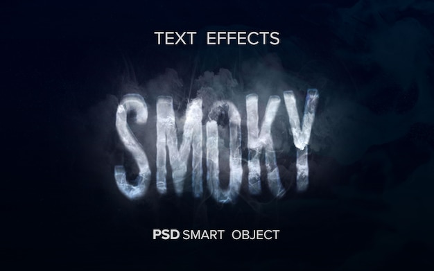 Creative smoke text effect