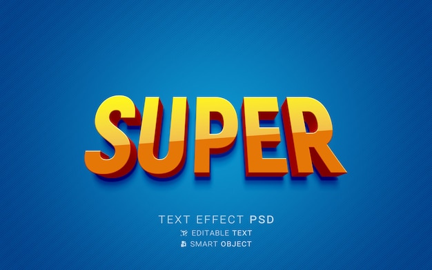 Creative super hero text effect