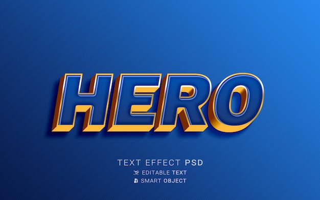 Creative super hero text effect