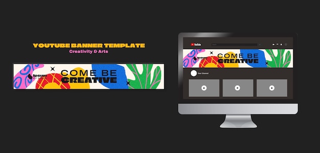 無料PSD 芸術とクリエイティビティのバナー