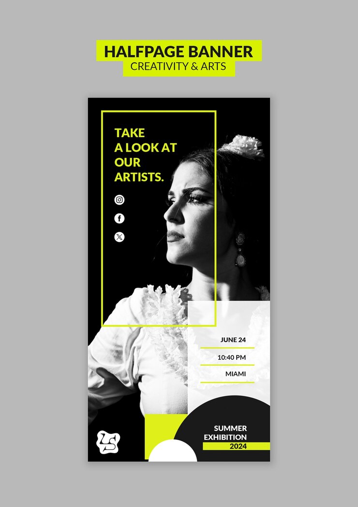 Free PSD creativity and arts template design