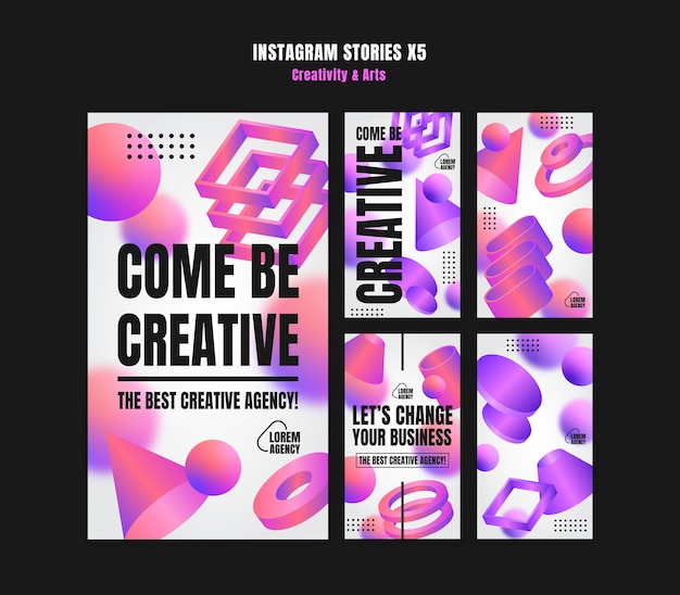 Creativity and arts template design