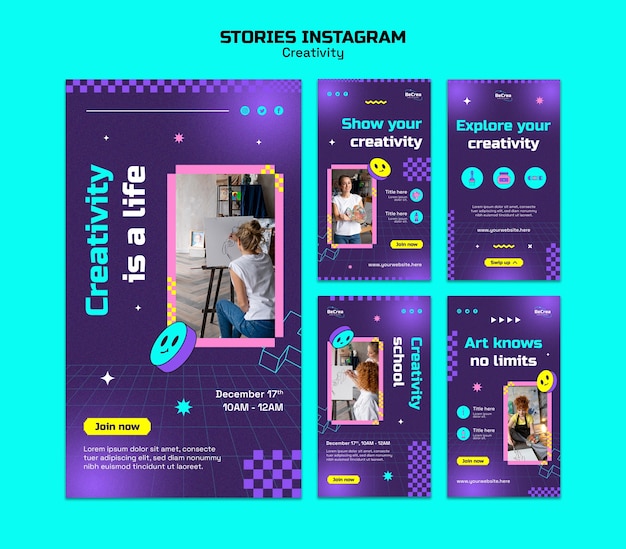 Creativity template design